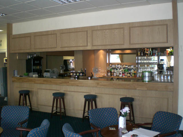 A photograph of an Applewood Joinery Ltd bespoke bar.