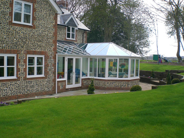 A photograph of an Applewood Joinery Ltd conservatory.