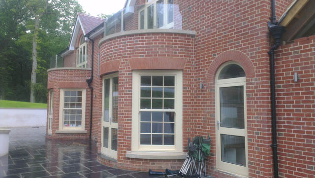 A photograph of an Applewood Joinery Ltd back door.