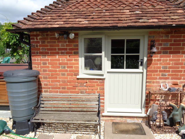 A photograph of an Applewood Joinery Ltd back door.