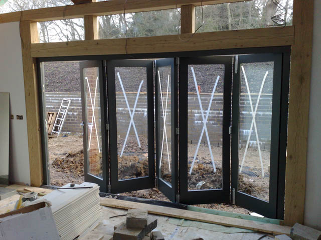 A photograph of an Applewood Joinery Ltd bi-folding door.