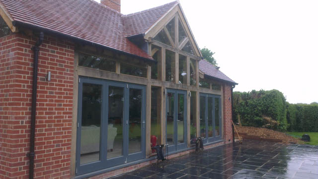A photograph of an Applewood Joinery Ltd bi-folding door.