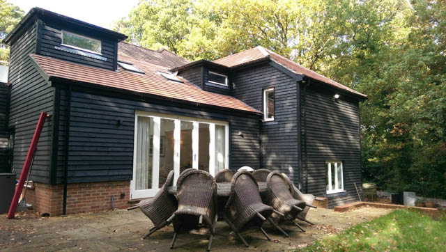 A photograph of an Applewood Joinery Ltd bi-folding door.