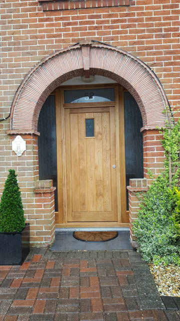 A photograph of an Applewood Joinery Ltd front door.