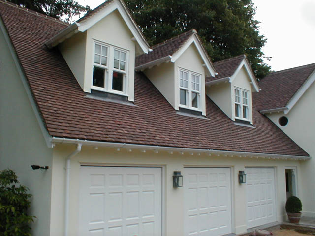 A photograph of an Applewood Joinery Ltd garage door.