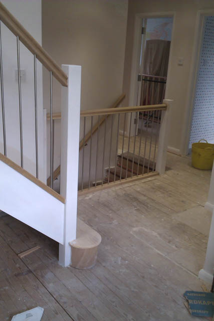 A photograph of an Applewood Joinery Ltd staircase renovation