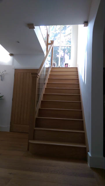 A photograph of a Applewood Joinery Ltd staircase