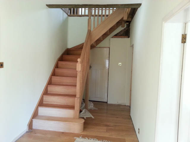A photograph of a Applewood Joinery Ltd staircase