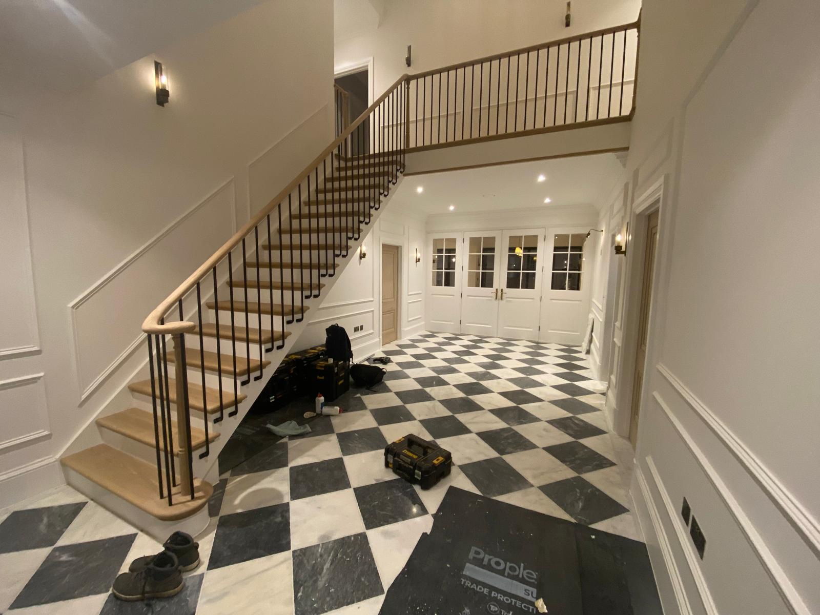 New Build Project: Beautiful Oak Staircase